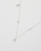 Cobweb & Pearl Silver Necklace