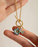 Butterfly & Flower Necklace