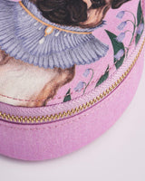 Catherine Rowe Pet Portraits Pug Oval Jewellery Box - Pink