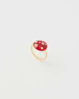 Enamel Mushroom Ring