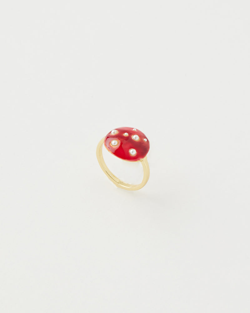 Enamel Mushroom Ring