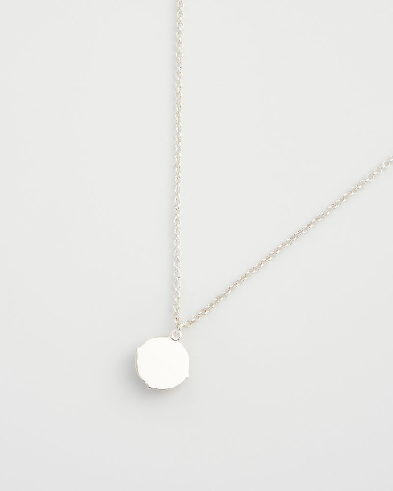 Honey Bee & Pearl Silver Pendant Necklace