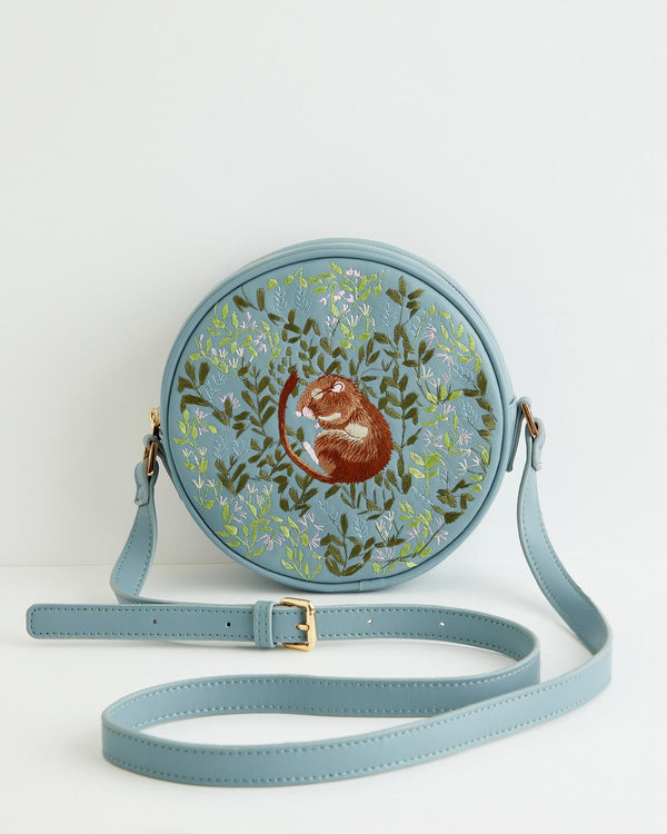 Chloe Circle Bag Embroidered Dormouse Blue