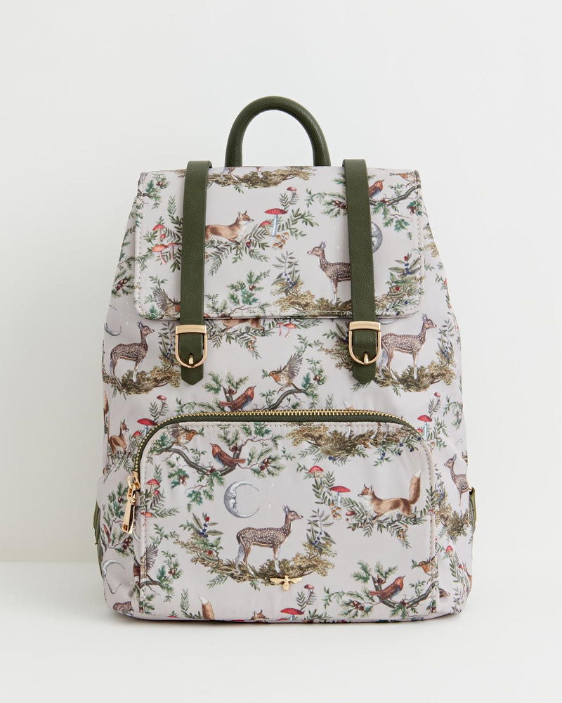 A Night's Tale Woodland Small Backpack  - Crystal Grey