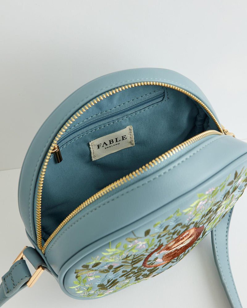 Chloe Circle Bag Embroidered Dormouse Blue