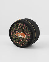 Sleepy Fox Round Jewellery Box