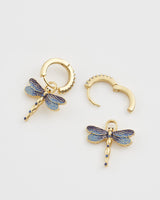 Dragonfly Crystal Earrings