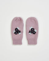 Forget-Me-Not Knitted Lilac Mittens