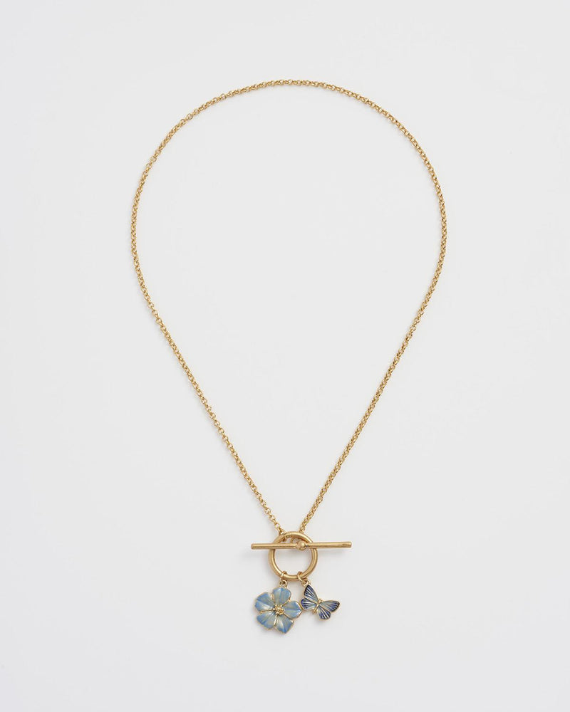 Butterfly & Flower Necklace