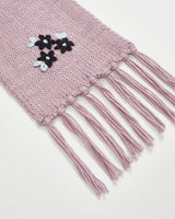 Forget-Me-Not Knitted Lilac Scarf