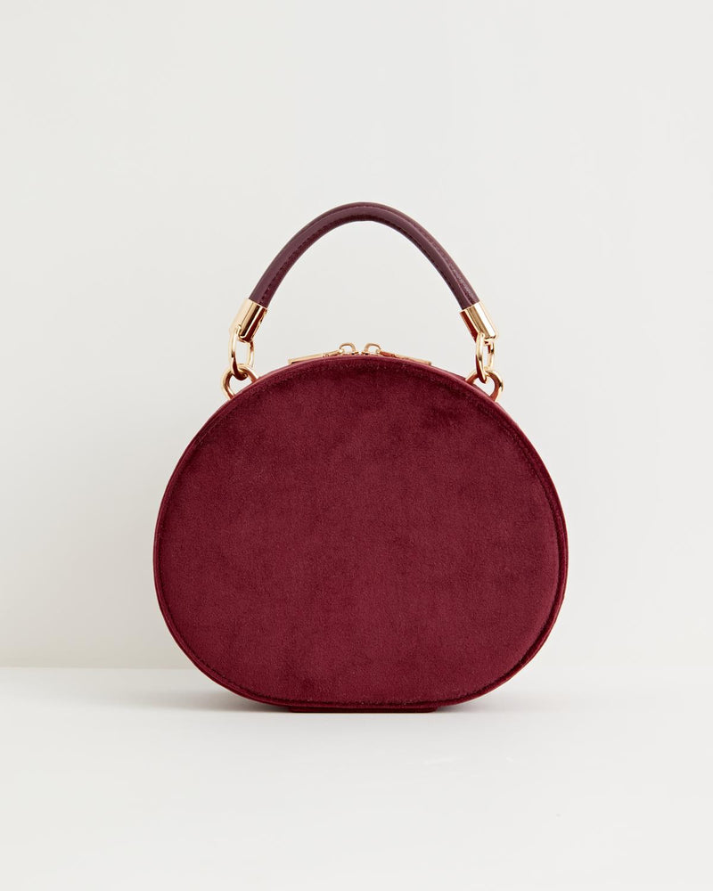 Fox & Mushroom Embroidered Saddle Bag - Redcurrant Velvet | Saddle bags,  Bags, Handbag