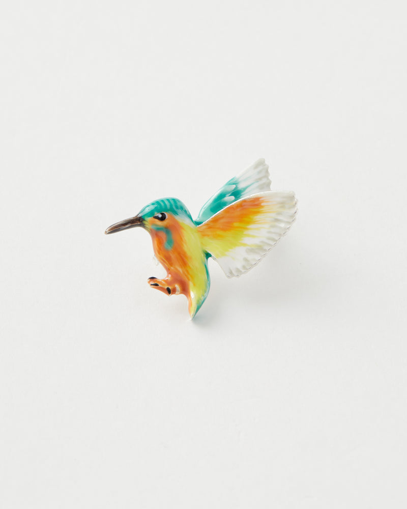 Enamel Kingfisher Brooch