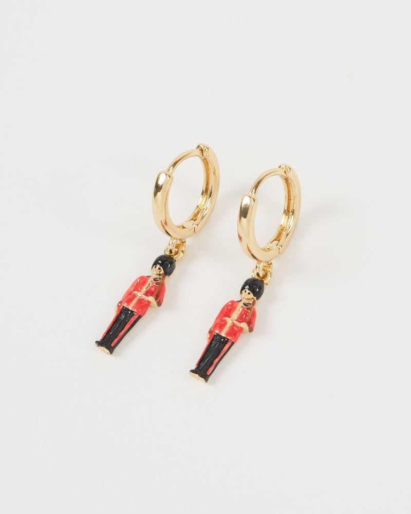 Enamel King's Guard Earrings