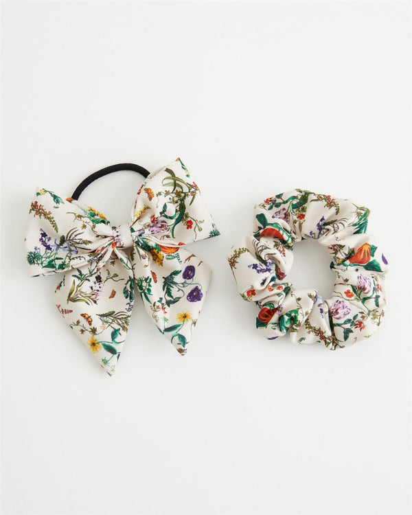 Pumpkin Ivory Hairbow & Scrunchie