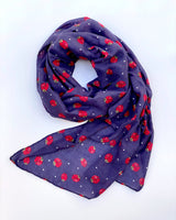 Navy Ladybird Scarf